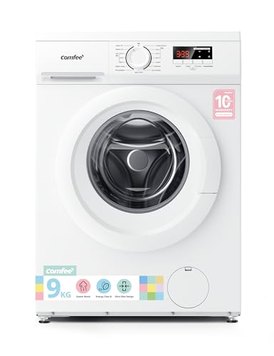 COMFEE' 9kg Washing Machine En... 1400rpm BLDC Motor Slim White - down 18.52% (£50.00) to £219.99 from £269.99