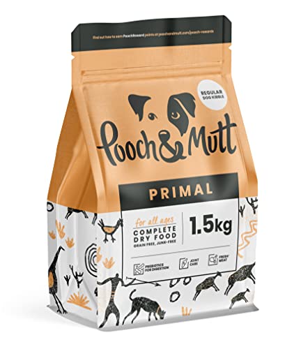 Pooch & Mutt - Primal High Pro...og Food, Lamb & Ostrich, 1.5kg - down 47.56% (£7.61) to £8.39 from £16.00