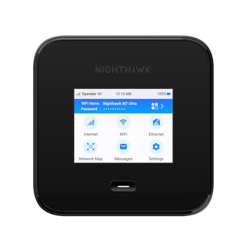 NETGEAR Nighthawk M7 Pro 5G Po...Router, WiFi 7, Up to 5.8 Gbps - down 22.22% (£200.00) to £699.99 from £899.99
