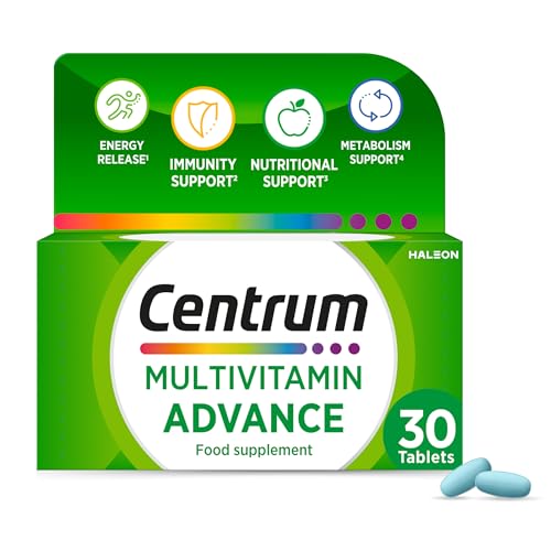 Centrum Advance Multivitamin &...blets, 30 (Packaging May Vary) - down 41.78% (£1.88) to £2.62 from £4.50