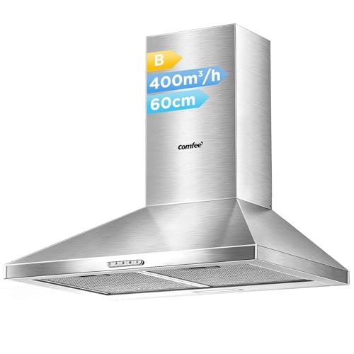 COMFEE' 60 cm Chimney Cooker H...r Fan - Silver KWH-PYRA17SS-60 - down 28.60% (£20.02) to £49.97 from £69.99