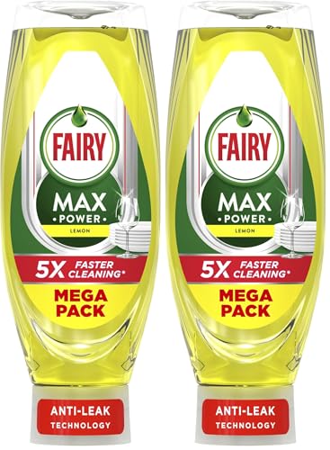 Fairy Max Power Washing Up Liq...iest Pots and Pans (Pack of 2) - down 20.00% (£1.40) to £5.60 from £7.00