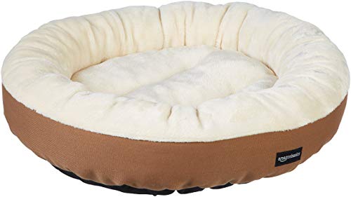 Amazon Basics Round Bolster Pe... x 15.2 Th cm, Brown and Ivory - down 32.84% (£4.91) to £10.04 from £14.95