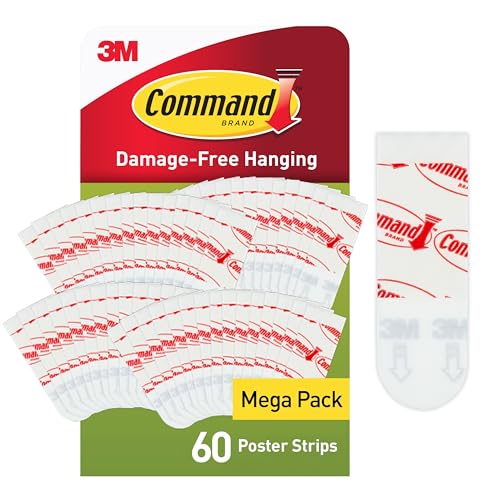Command Poster Adhesive Strips...t Frames - Damage Free Hanging - down 17.61% (£1.28) to £5.99 from £7.27