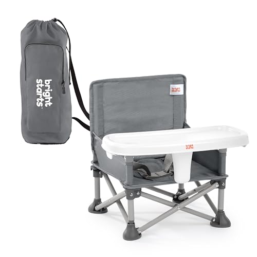 Bright Starts Pop 'N Sit Porta...ding Tray, Grey, 6 Mos - 3 Yrs - down 66.99% (£32.06) to £15.80 from £47.86