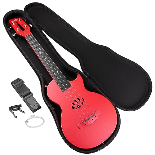 RockJam Carbon Fibre Ukulele with Case, Capo & Strap - down 39.91% (£14.30) to £21.53 from £35.83