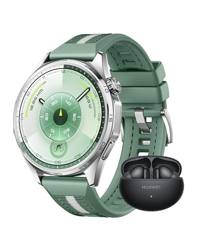 HUAWEI WATCH GT 6 46mm Green +...ompatible, Emotional Wellbeing - down 3.09% (£7.34) to £230.38 from £237.72
