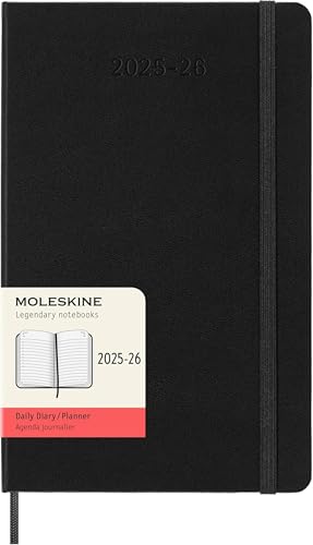 Moleskine Daily Planner 2025-2...ormat 13 x 21 cm, Colour Black - down 9.97% (£1.45) to £13.09 from £14.54
