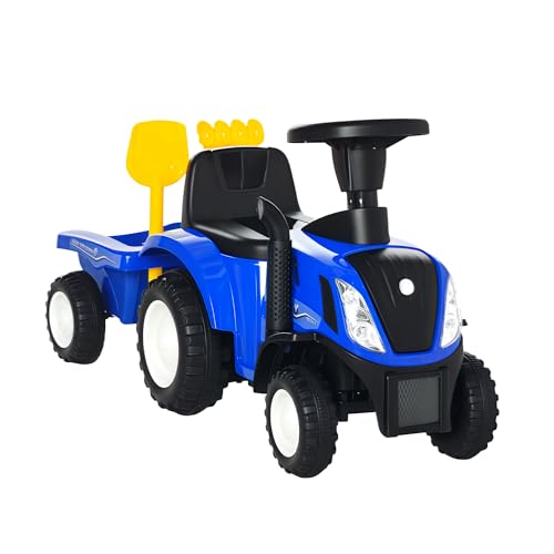 HOMCOM Ride On Tractor Toddler...o Floor for 1-3 Years Old Blue - down 21.85% (£8.30) to £29.69 from £37.99