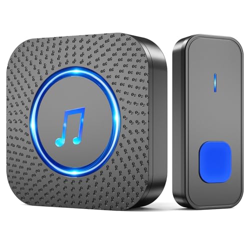 SURFOU Wireless Doorbell, 1,30...to Choose, LED Door Entry Bell - down 38.48% (£5.31) to £8.49 from £13.80