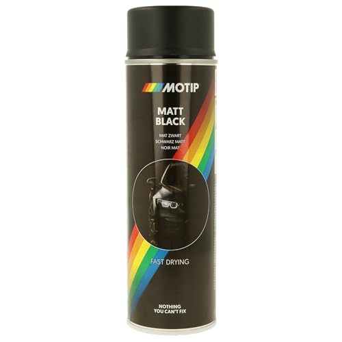 Motip M04006 Rallye Lacquer black-500 ml, Matt Black, 500 ml - down 43.02% (£3.39) to £4.49 from £7.88
