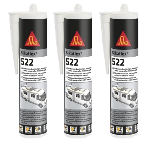 Sika Sikaflex-522 Caravan And ...nt – White – 300ml (Pack of 3) - down 12.07% (£4.67) to £34.03 from £38.70