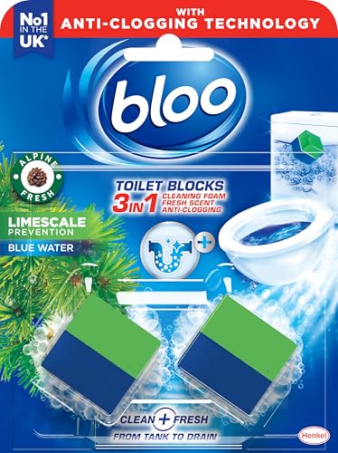 Bloo New 3in1 Toilet Blocks, P...sheners - Limescale Prevention - down 12.50% (£0.25) to £1.75 from £2.00