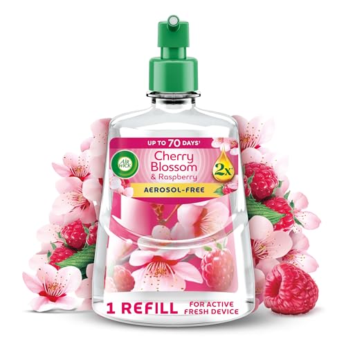 Air Wick Cherry Blossom & Rasp...s up to 70 Days, Air Freshener - down 23.90% (£1.57) to £5.00 from £6.57