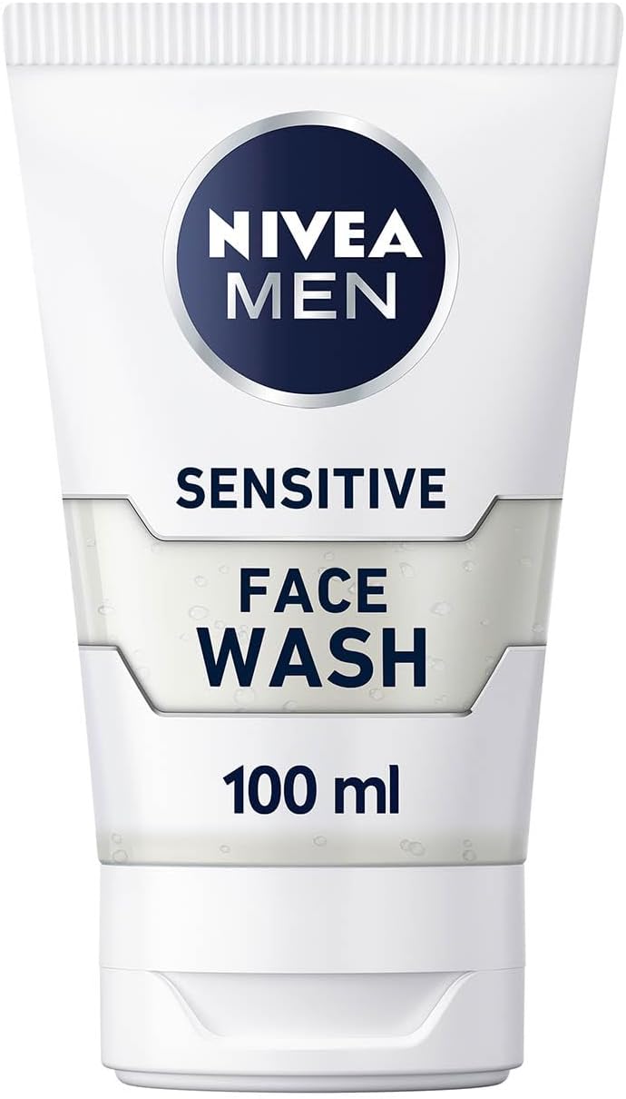 NIVEA MEN Sensitive Face Wash ...in, Men's Skin Care Essentials - down 39.90% (£1.66) to £2.50 from £4.16