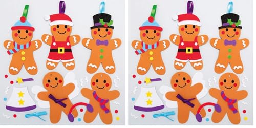 Baker Ross Gingerbread Man Mix...s Decorations for Kids (AX357) - down 20.67% (£2.46) to £9.44 from £11.90