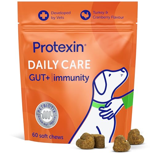 Protexin Daily Care Gut+ Immun...nberry Flavour – 60 Soft Chews - down 30.01% (£7.50) to £17.49 from £24.99