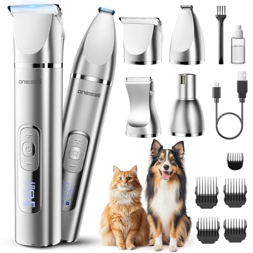 oneisall Low Noise 4 in 1 Dog Clippers Grooming Kit - down 19.17% (£5.86) to £24.71 from £30.57