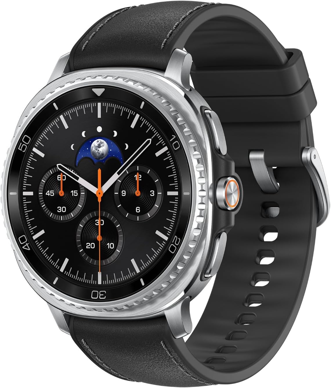 Samsung Galaxy Watch8 Classic 46mm, AI Smart Watch with Cushion Design and Rotating Bezels, with Hybrid Band and Wearable Display, Bluetooth, Black, 3 Year Extended Warranty (UK Version)