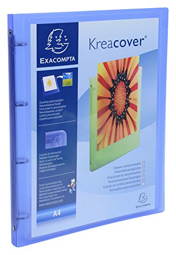 Exacompta Kreacover PP Soft Ch...4, 4 Rings, 20 mm Spine - Blue - down 70.65% (£12.23) to £5.08 from £17.31