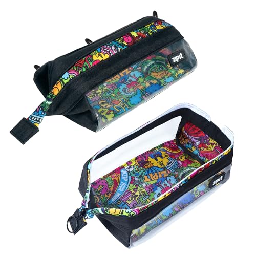 ZIPIT Lenny Clear Pencil Case,...ipper Pouch for Girls and Boys - down 10.05% (£0.76) to £6.80 from £7.56