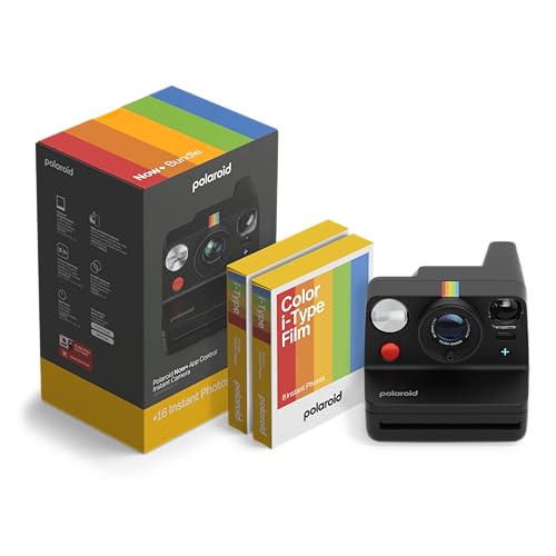 Polaroid - NOW+ Gen3 - Instant...undle (16 photos) Black (6562) - down 21.42% (£34.76) to £127.55 from £162.31