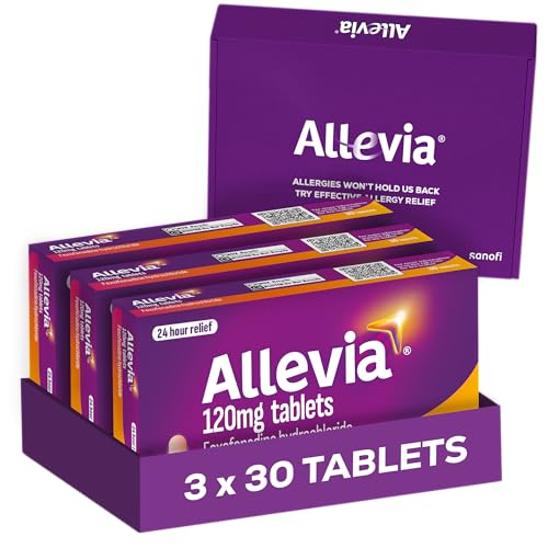 Allevia 120mg Allergy Relief T... Pet, Dust and Mould Allergies - down 49.80% (£17.18) to £17.32 from £34.50
