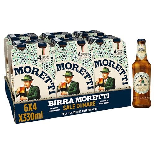 Birra Moretti Sale Di Mare Pre... ABV, 24 x 330ml Glass Bottles - down 31.20% (£14.69) to £32.40 from £47.09