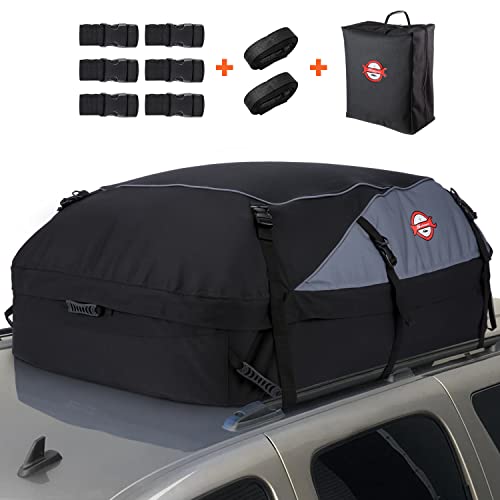 Sailnovo Car Roof Bag, 20 Cubi...th Roof Rack/Rails/Bars, Black - down 10.00% (£7.11) to £64.00 from £71.11