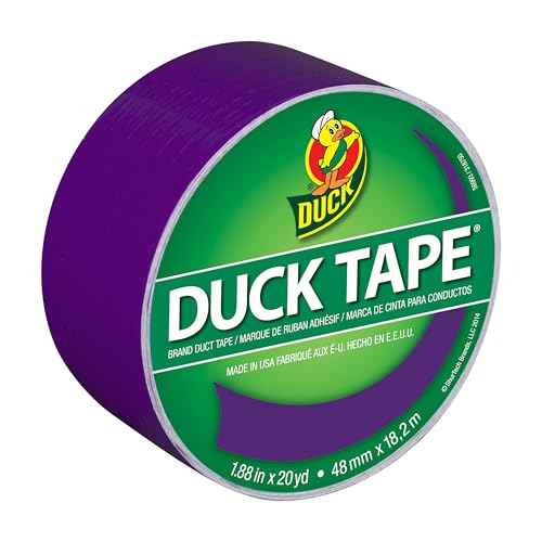 Duck Tape Solid Colours Purple...ate and educate - 48mm X 18.2m - down 51.02% (£3.24) to £3.11 from £6.35
