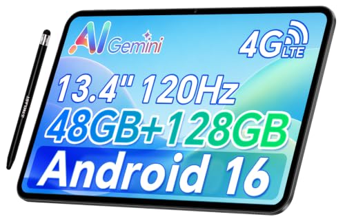 TECLAST T65, 13.4" Large Screen Tablet, Android 16 Tablet, 48GB+128GB