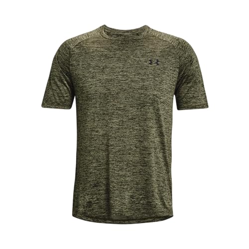 Under Armour UA Tech 2.0 SS Tee - Short Sleeve - Tops - Marine OD Green/Black - Size: XL