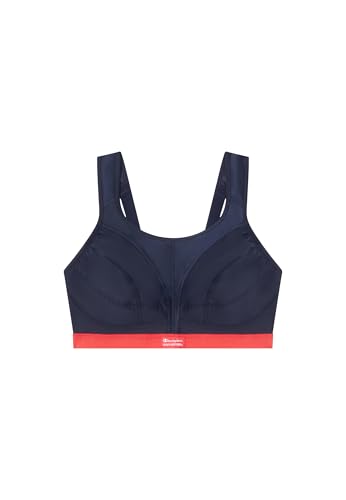 Champion Womens Shock Absorber Sn109 Active D+ Classic Bra, Dark Blue/Red, 34F UK