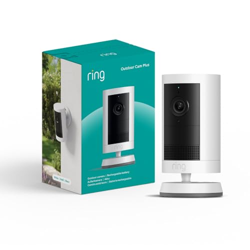 Ring Battery Outdoor Camera Plus (newest gen) | Wide-Angle | Retinal 2K | DIY Wireless Outdoor Security Camera | Alternative to CCTV system