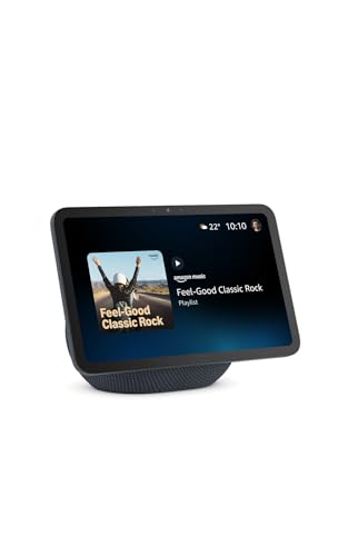 Amazon Echo Show 8 (newest gen), Vibrant HD 8.7" display with spatial audio, Graphite, with Alexa+ Early Access
