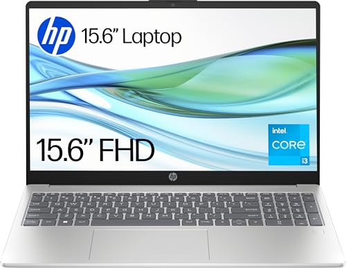 HP 15.6” Laptop | Intel® Core™ i3-N305 Processor | 8 GB RAM | 512 GB SSD | Intel® UHD Graphics | FHD Display | Up to 10.75 hrs battery | Dual Speakers | Windows 11 | Silver | 15-fd0073sa