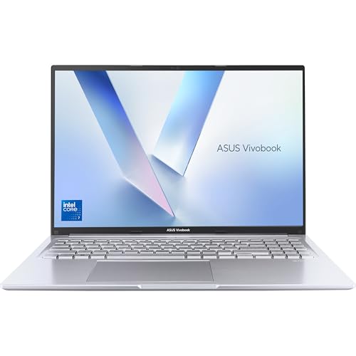 ASUS Vivobook 16 X1605VA Laptop | 16.0" WUXGA 16:10 Screen | Intel Core 7-150U | 16GB RAM | 1TB PCIe SSD | Windows 11 | Silver