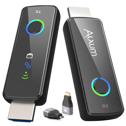 Alxum Wireless HDMI Transmitter and Receiver with LED Indicators, 50m Range