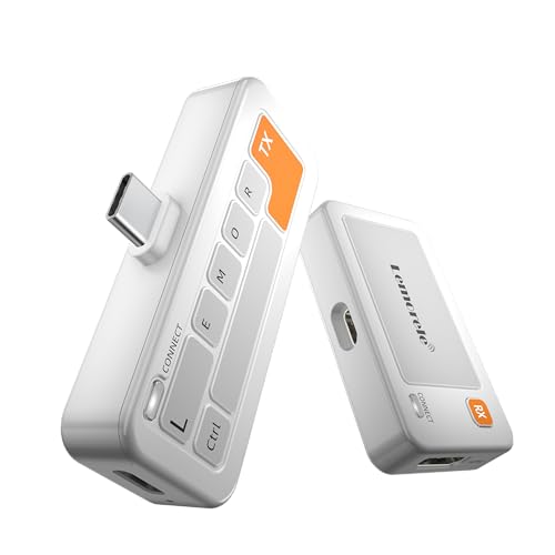 Lemorele Wireless USB C Transmitter and Receiver,164FT/50M,5G HDMI Wireless Transmission for Streaming Video Audio from USB-C iPhone/Tablet/Laptop/PC to Monitor/Projector/TV Box (White)