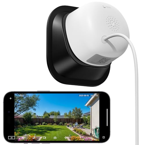 wansview 2K Window Security Camera - 2.4GHz & 5GHz WiFi Indoor Cameras for Home Security, Peel-and-Stick Installation, Human Detection, Night Vision, Anti-Glare, Anti-Reflection, 24/7 Recording, K1