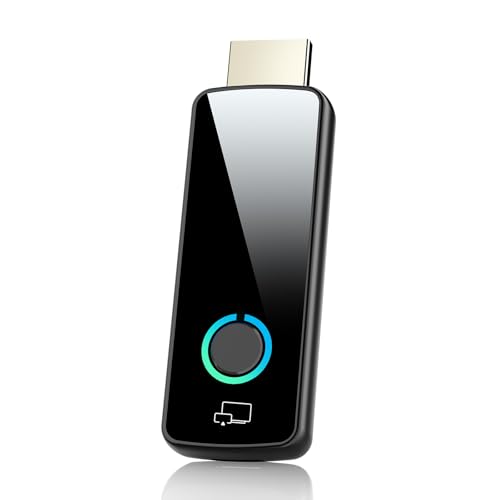 Wireless HDMI Display Dongle Adapter,Plug & Play Transmitter Streaming Media Video/Audio/File HDMI Wireless Extender from Smartphone,Laptop to HDTV/Monitor/Projector, Support Airplay DLNA