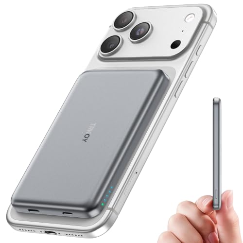 for Magsafe Power Bank Slim, 5000mAh Magnetic Battery Pack Power Bank