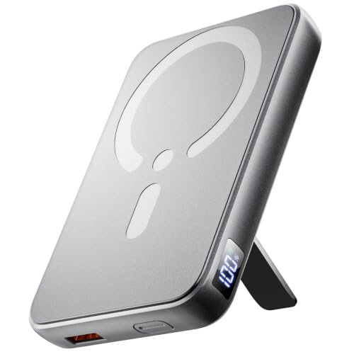 For MagSafe Power Bank, 12000mAh Portable Charger 22.5W, Space Gray