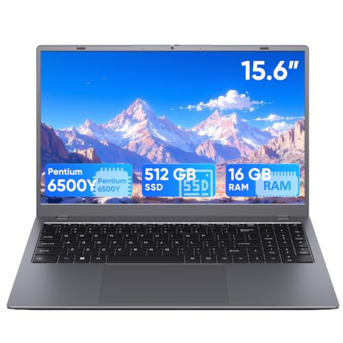 ARIWESS 15.6" Laptop with 16GB RAM, 512GB SSD, 6500Y(2C/4T, up to 3.4GHz)
