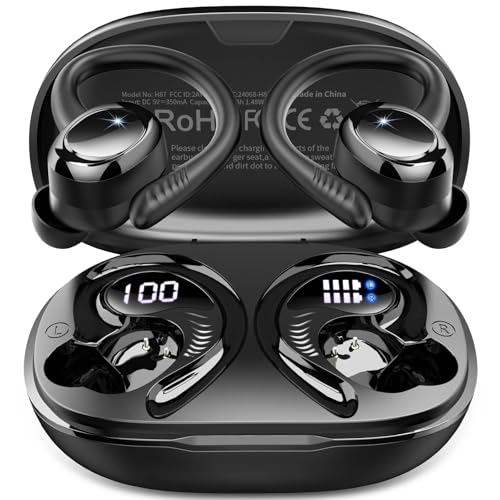 2026 Wireless Headphones Bluetooth 5.4 Earbuds Sport, App mit EQ, 3D-Stereo
