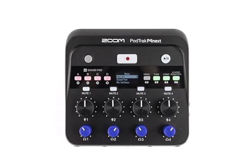 ZOOM PodTrak P4next podcast re...D, battery or USB power supply - down 16.02% (£25.31) to £132.69 from £158.00