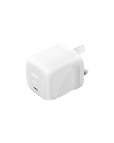 Belkin USB-C Plug 65W, Fast Ch...ds, Chromebook, & More - White - down 16.68% (£3.00) to £14.99 from £17.99