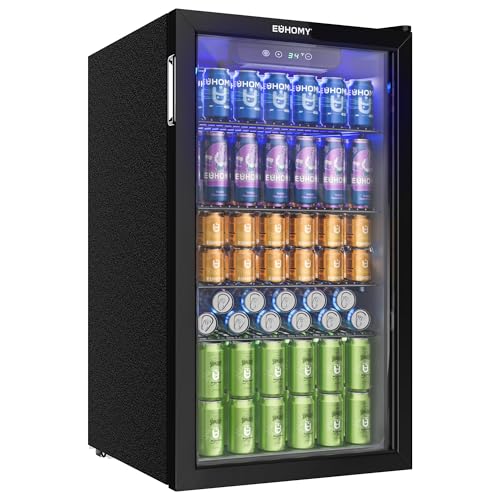 EUHOMY 93L Drinks Fridge, 126 ...Touch Control [Energy Class F] - down 15.00% (£35.85) to £203.15 from £239.00