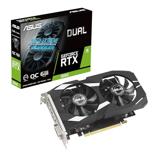 ASUS GeForce RTX 3050 6G DUAL ...4a, 1 x HDMI 2.1 (Supports 4K) - down 13.89% (£25.00) to £154.99 from £179.99
