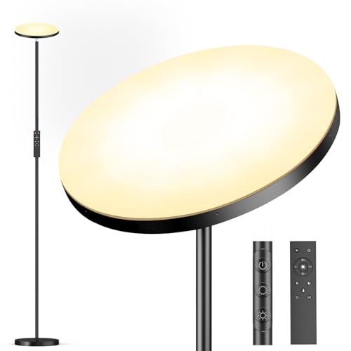 LUCKEA LED Uplighter Floor Lam...ntrol, Stable Base, 175cm Tall - down 20.00% (£10.00) to £39.99 from £49.99
